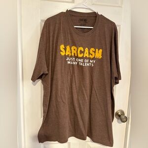 Urban Pipeline Brown Sarcasm tee